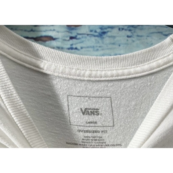 VANS The Blendline Oversized Long Sleeve in White - Picture 6 of 6